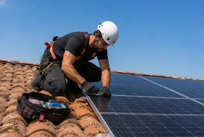 Maintenance et monitoring de panneaux solaires aux Mayons