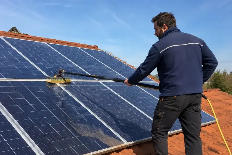 Nettoyage et entretien de panneaux solaires aux Mayons